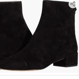 Jcrew ankle suede black boots 10